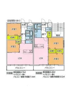 オリーブハウス東津田【1階】の間取り
