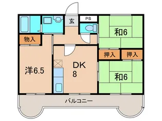 第2稲野マンション【2階】の間取り