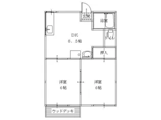 WレインボーIII【1階】の間取り