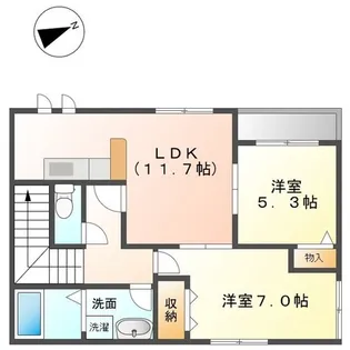メイプルヴィラ【2階】の間取り