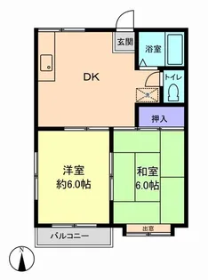 ロックヒルズ【1階】の間取り