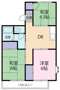 フレグランス中丸【2階】の間取り