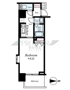 レジデンス上町台【6階】の間取り