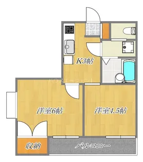 メゾンT・K【3階】の間取り