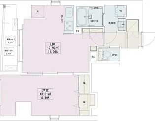 中野レジデンス壱番館【11階】の間取り