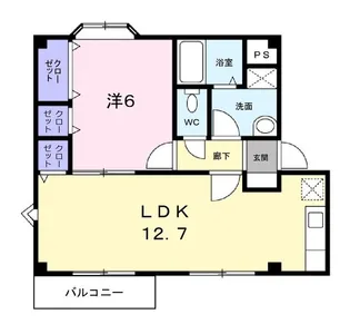 プラドール茜I【2階】の間取り