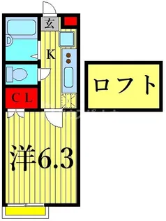 HALC EAST【2階】の間取り