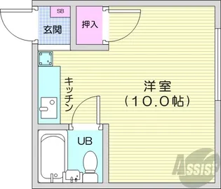 マルシンハイツ【2階】の間取り