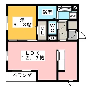 ラフィーネf【1階】の間取り