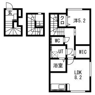 Lien鶴岡A(リアン鶴岡A)【3階】の間取り
