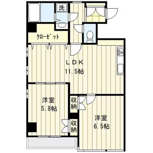 ロイヤル東尾久【2階】の間取り