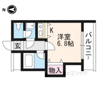 聖護院谷口マンション【2階】の間取り