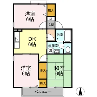 ドリームライフ A【2階】の間取り