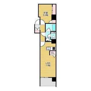 Ritz SQUARE Qbe【7階】の間取り