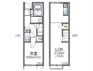 レオネクストY Y M【1階】の間取り