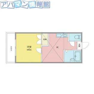 サンドヒルズ新潟大学【2階】の間取り