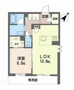 ハレレア【1階】の間取り
