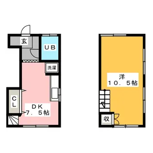 秋桜ハウス【2階】の間取り