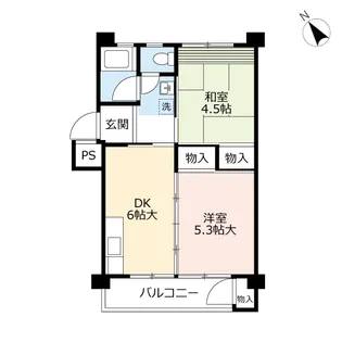 UR徳力【4階】の間取り