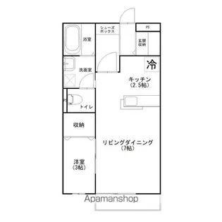 サンガーデン旭通り VI番館【1階】の間取り