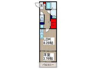 グレイス西所沢III【1階】の間取り