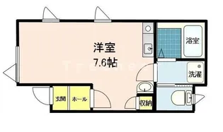 サニープレイス白山【1階】の間取り