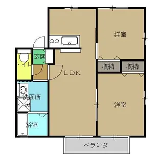 レトア・カナエB棟【1階】の間取り