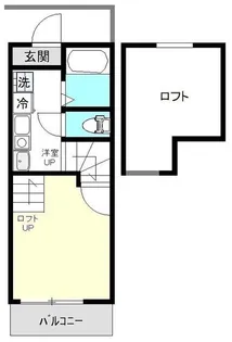 アズーロ港南中央【1階】の間取り