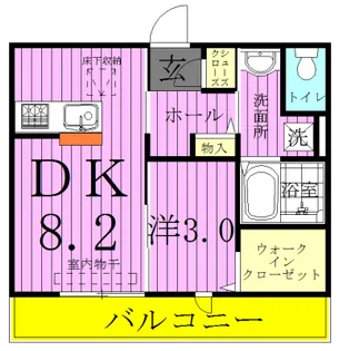 クレア【2階】の間取り