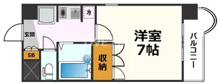 エクセルシオール金山【9階】の間取り
