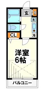 コンコース飛田給【2階】の間取り