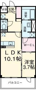 サンクレージュII【3階】の間取り