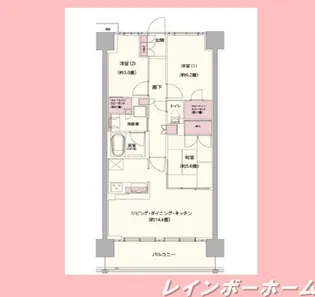 クレストフォルム柏サウスウイング【6階】の間取り