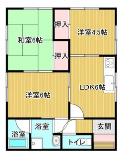 グランツェン古賀【1階】の間取り