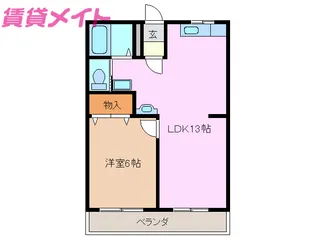メモリーあかつき【3階】の間取り