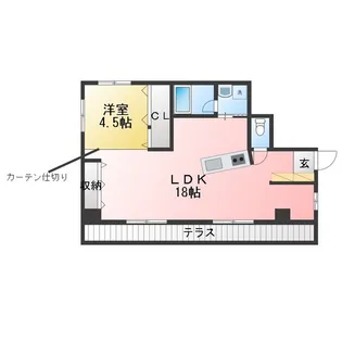 ラ・ピラミッド【1階】の間取り