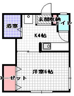 パルコート【1階】の間取り