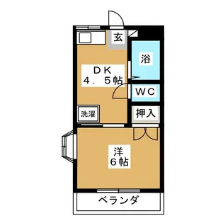パークサイドハイツ【1階】の間取り