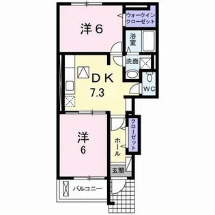 エール正林A【1階】の間取り