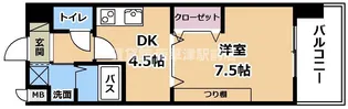 ヴェルジュ南草津II【4階】の間取り
