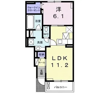 ノール ラック【1階】の間取り