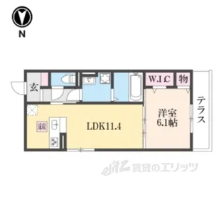 プラムルージュ【1階】の間取り