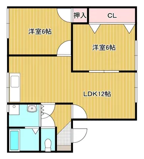 プレシオ木原 C【1階】の間取り