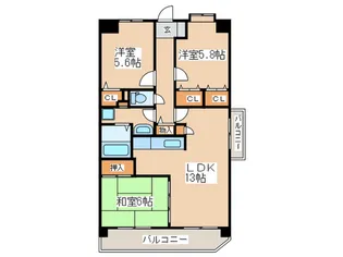 グランドゥール白金【4階】の間取り
