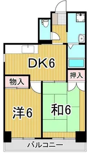 泉コープ西【5階】の間取り