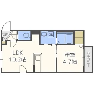 IL CARDO(イルカルド)【4階】の間取り