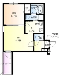 フジパレス津久野東【2階】の間取り