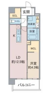 Vert 桜【7階】の間取り