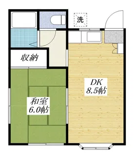 グリーンハイツ【1階】の間取り