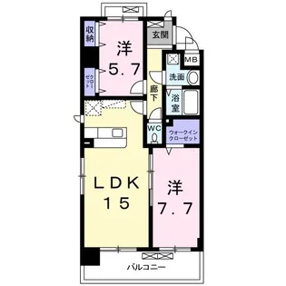 SHINES【2階】の間取り